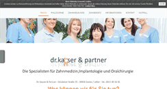 Desktop Screenshot of praxis-kayser.com